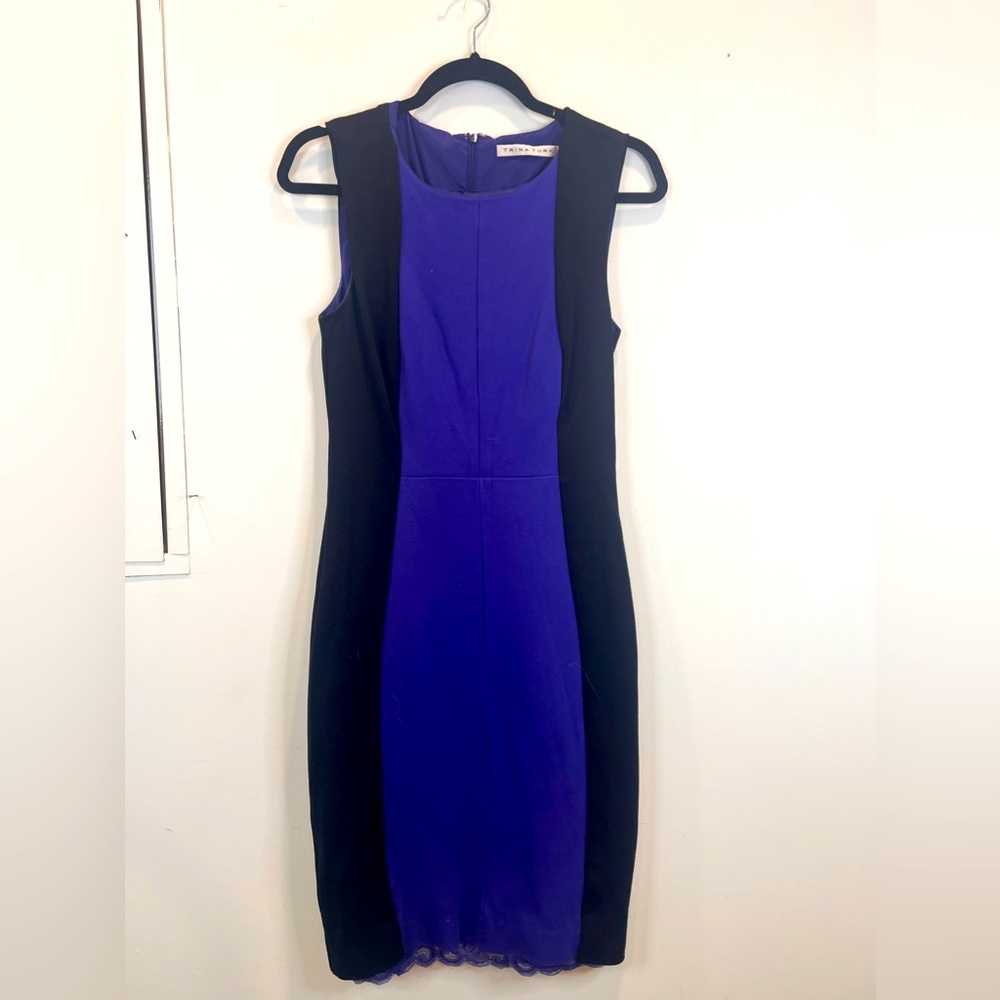 Black and purple Trina Turk Dress